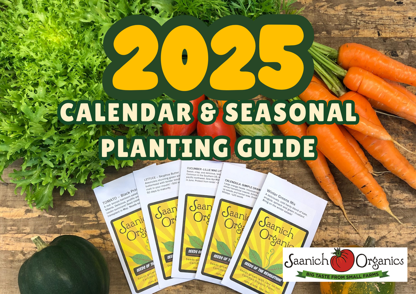 2025 Calendar & Seasonal Planting Guide